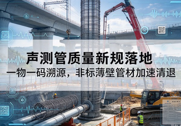 丰镇声测管质量新规落地，一物一码溯源，非标薄壁管材加速清退
